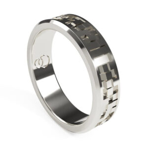 Uniti Equalizer Platinum white gold silver Wedding Ring for her